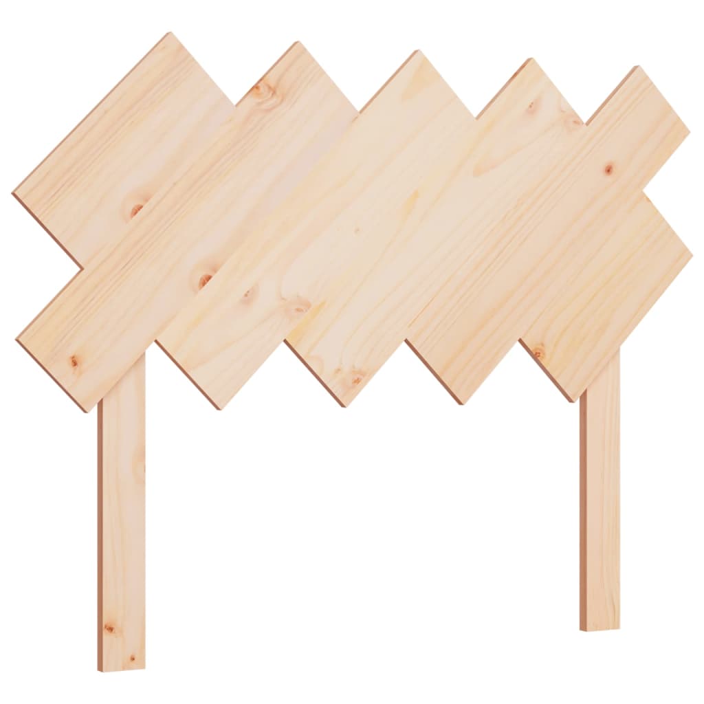 Solid Pine Wood Bed Headboard 104x3x80.5 cm - Rustic Charm