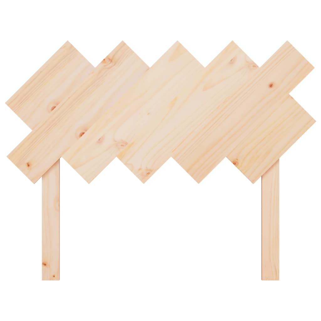 Solid Pine Wood Bed Headboard 104x3x80.5 cm - Rustic Charm