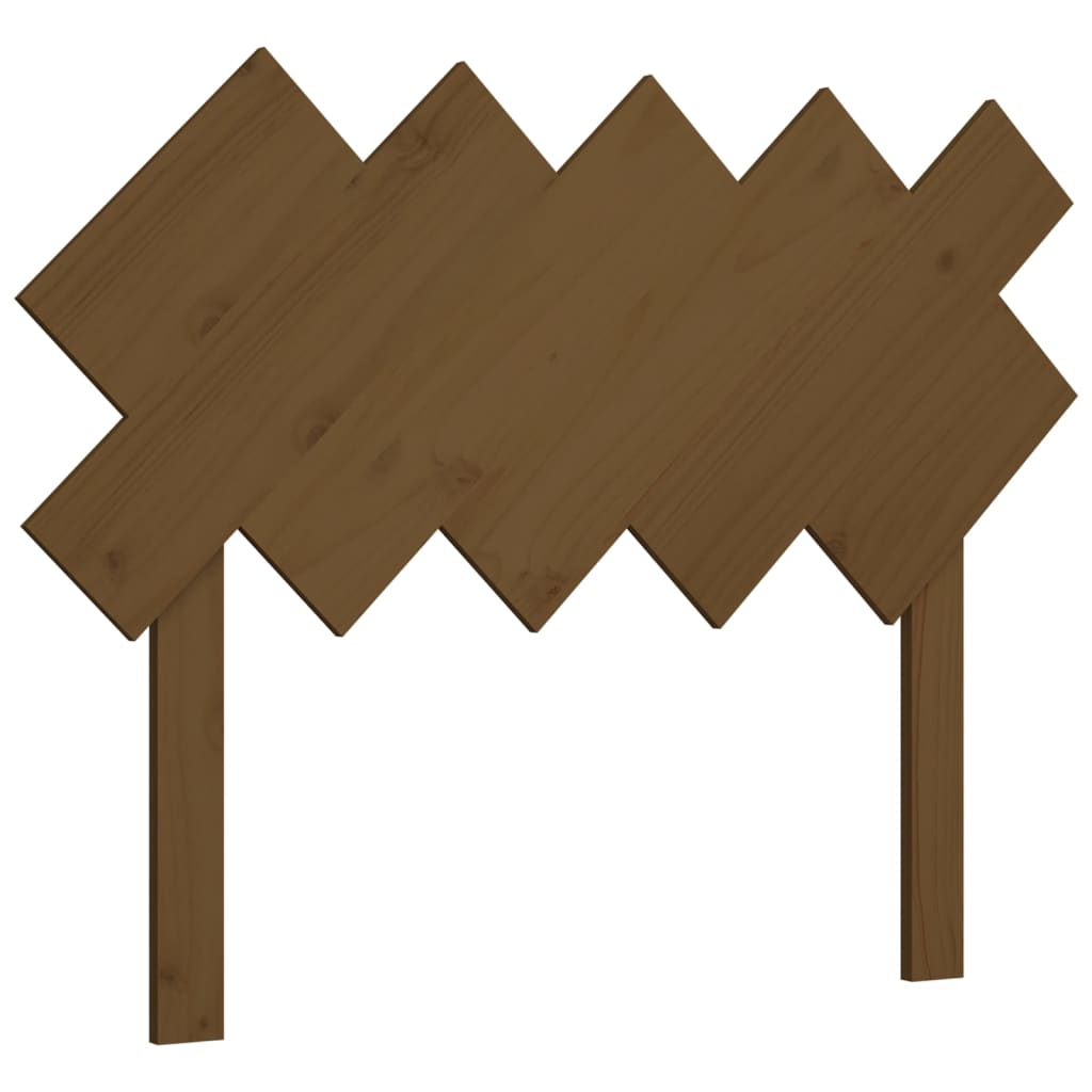 Solid Pine Wood Honey Brown Headboard 104x3x80.5 cm