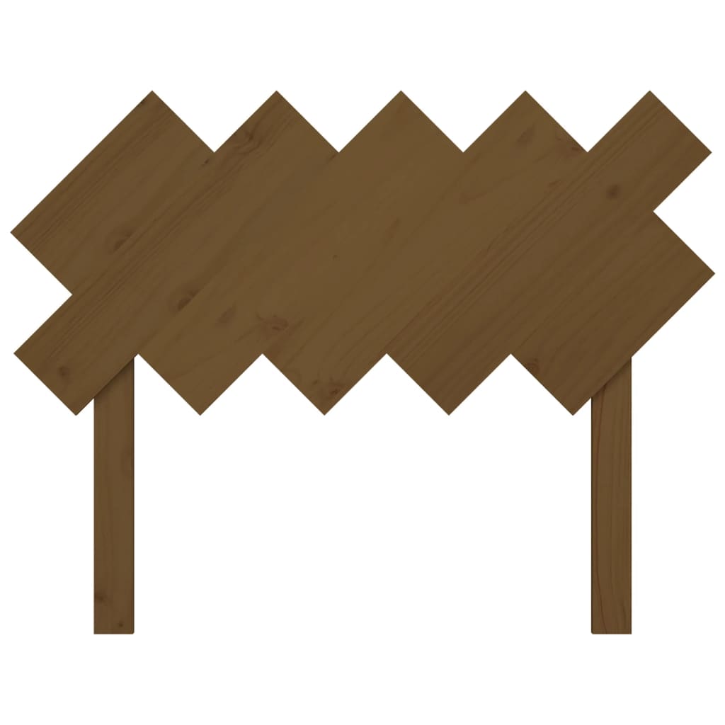 Solid Pine Wood Honey Brown Headboard 104x3x80.5 cm