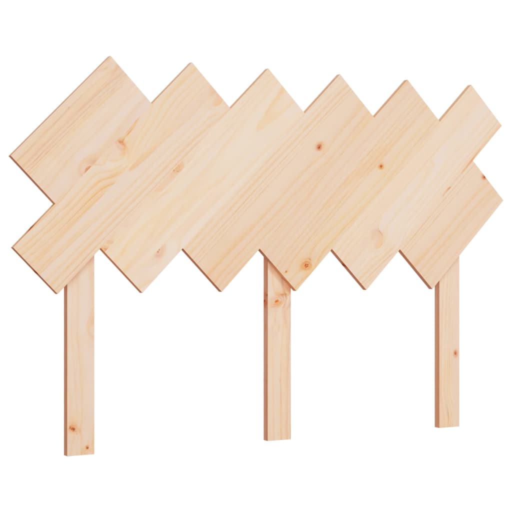 Solid Pine Wood Bed Headboard 132x3x81 cm - Rustic Charm