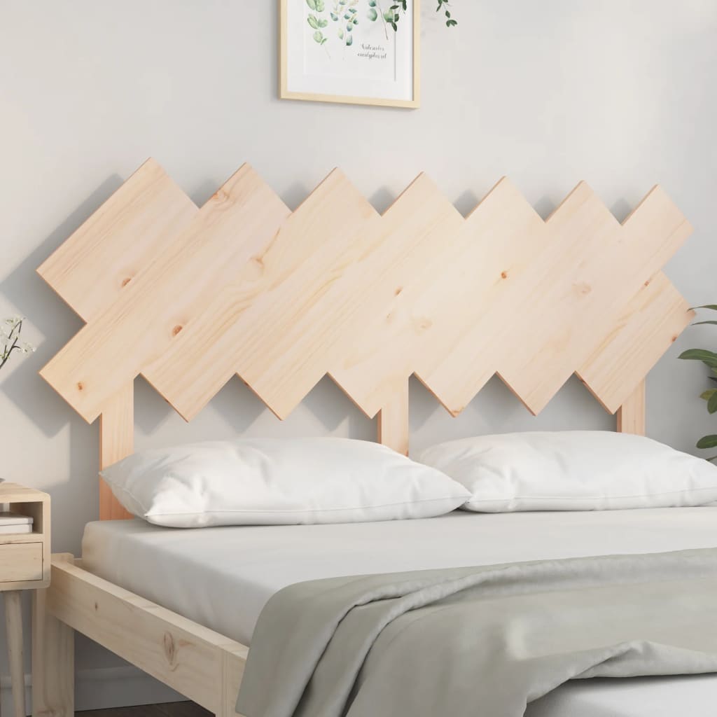Solid Pine Wood Bed Headboard, 141x3x80.5 cm
