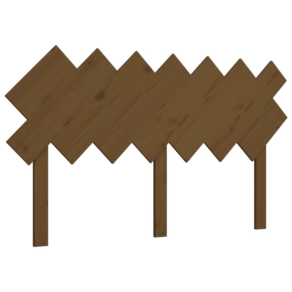 Solid Pine Honey Brown Bed Headboard, 141x3x80.5 cm