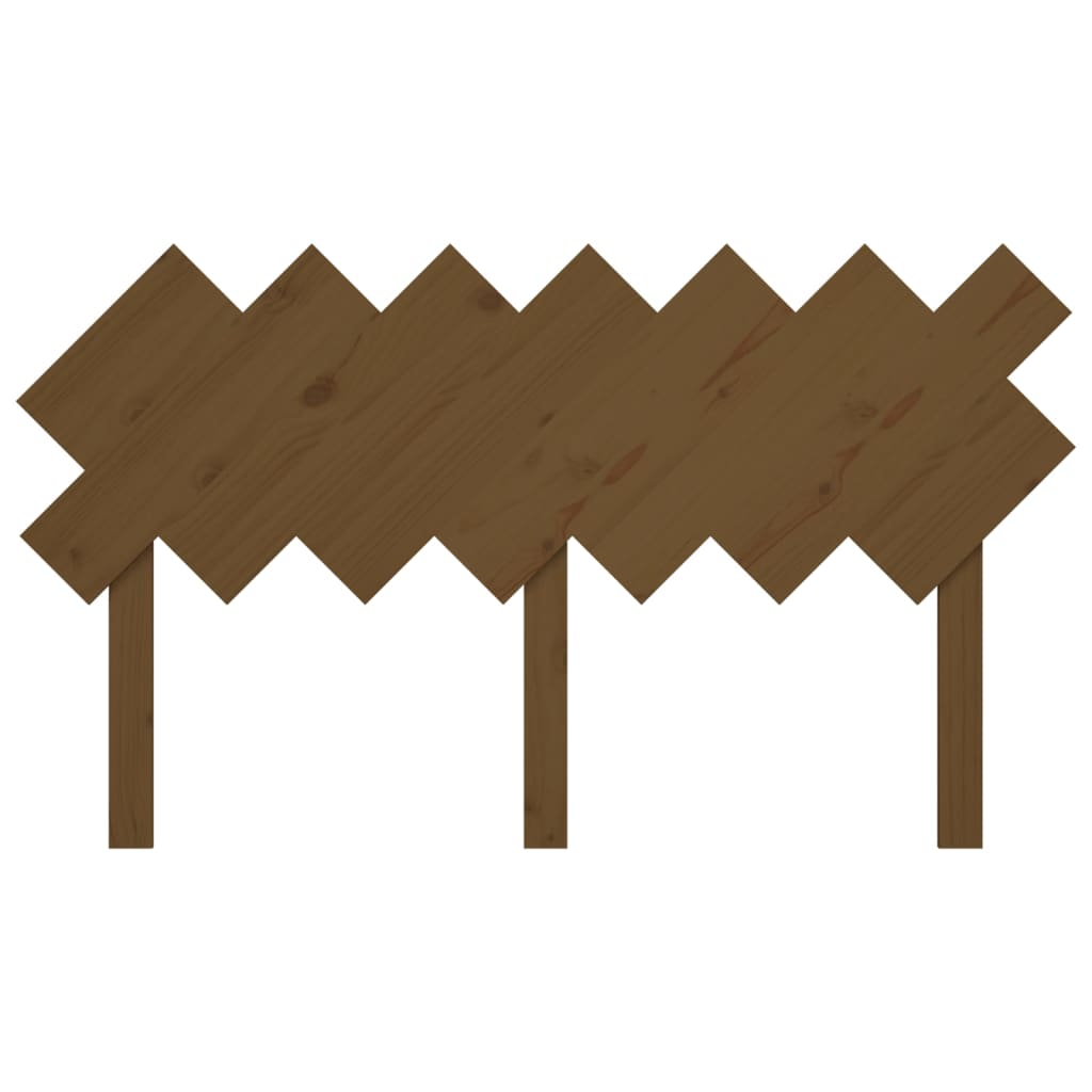 Solid Pine Honey Brown Bed Headboard, 141x3x80.5 cm