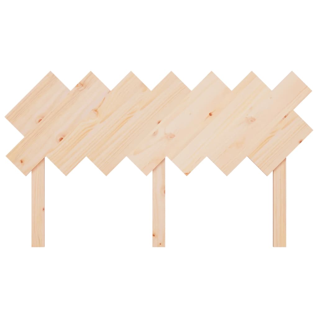 Solid Pine Wood Bed Headboard 151.5x3x81 cm - Natural Finish