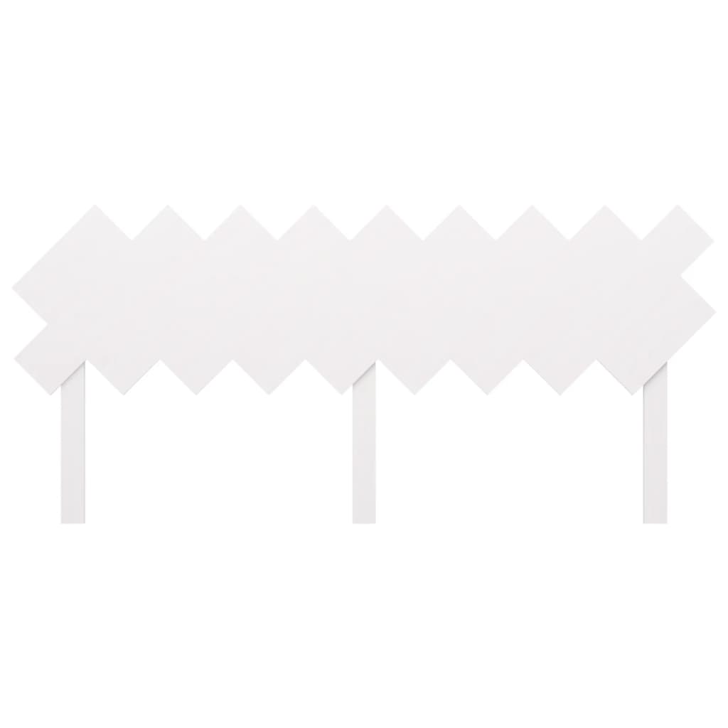 White Solid Pine Wood Bed Headboard 178x3x80.5 cm