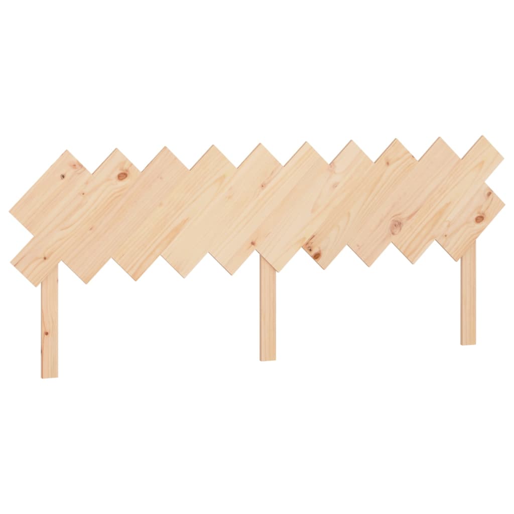 Solid Pine Wood Bed Headboard - 196x3x80.5 cm Durable Design