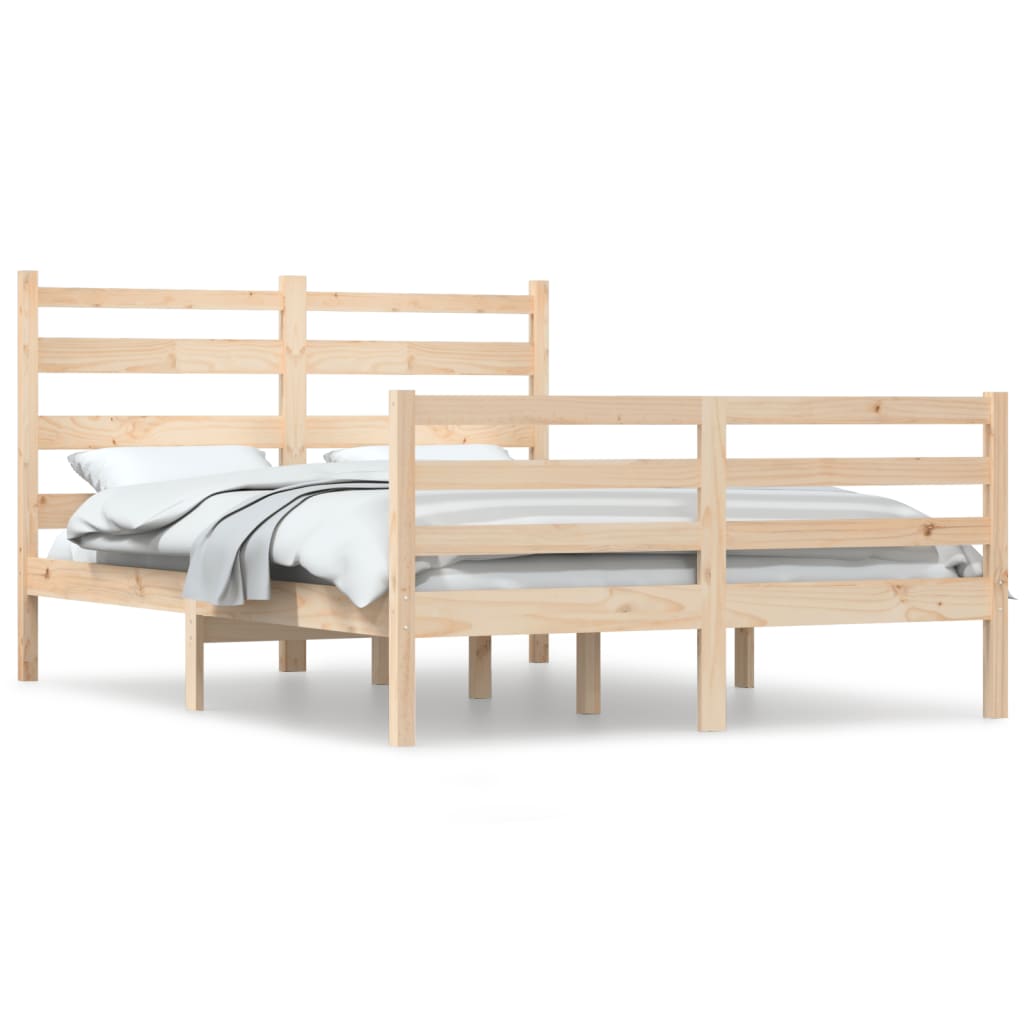 Solid Pine Wood Bed Frame 120x200 cm - No Mattress Included