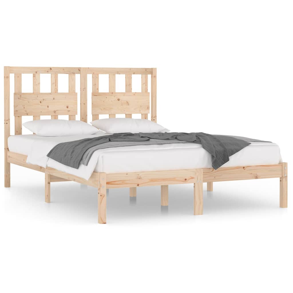 Solid Wood 200x200 cm Bed Frame | vidaXL 3103953 | No Mattress