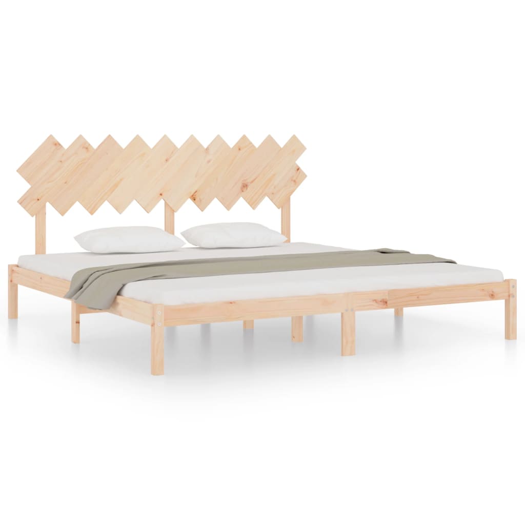 Solid Wood Bed Frame 200x200 cm - Durable & Stylish Design