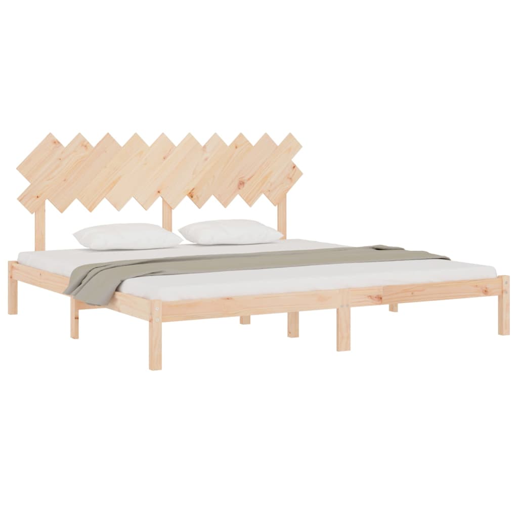 Solid Wood Bed Frame 200x200 cm - Durable & Stylish Design