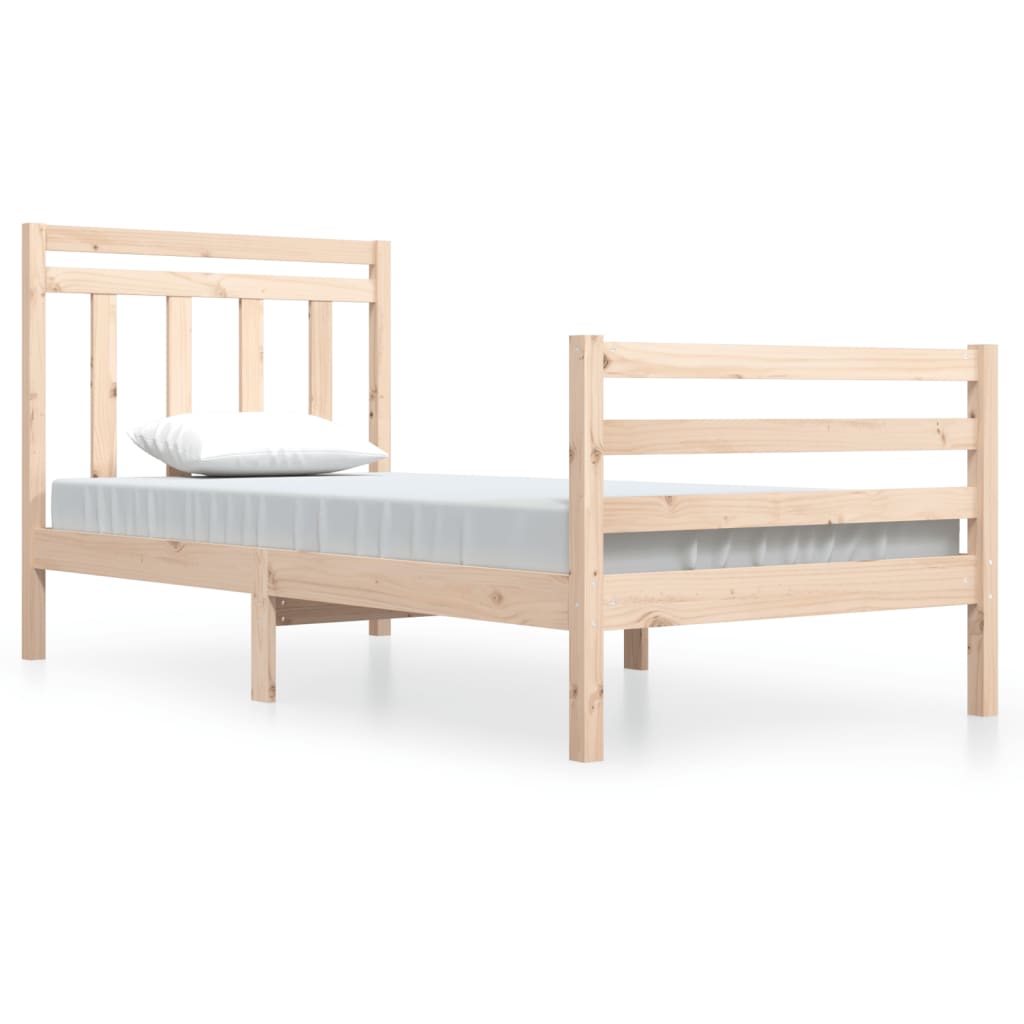 Solid Wood Bed Frame 100x200 cm - Sturdy & Stylish Design