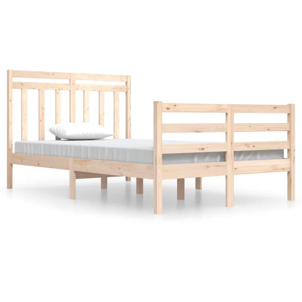 Solid Wood Bed Frame 120x200 cm - Durable & Stylish寝具于
