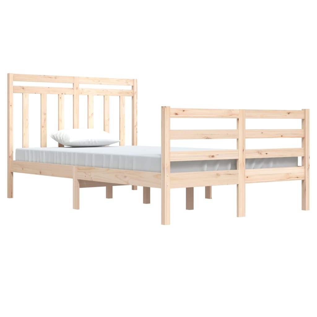 Solid Wood Bed Frame 120x200 cm - Durable & Stylish寝具于