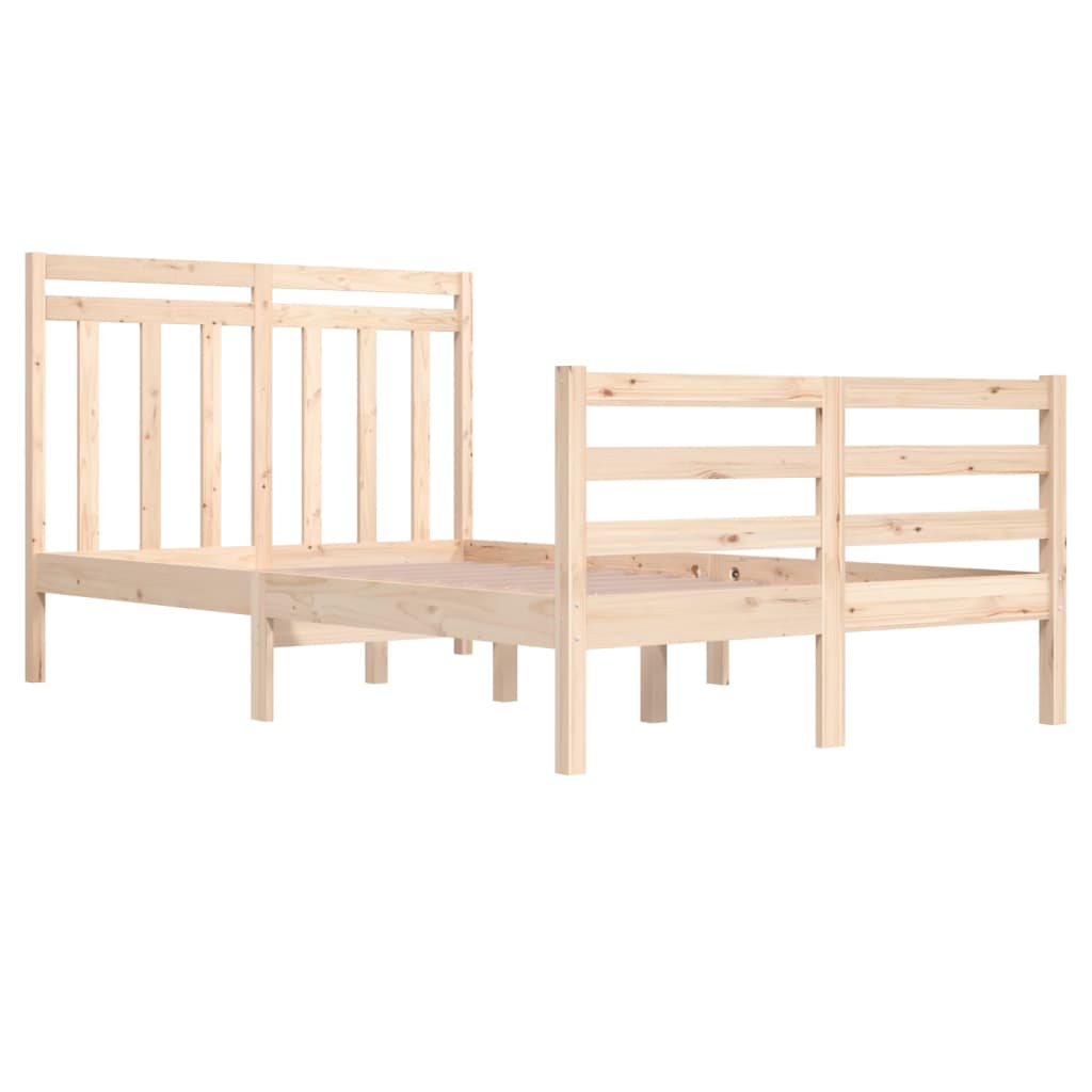 Solid Wood Bed Frame 120x200 cm - Durable & Stylish寝具于
