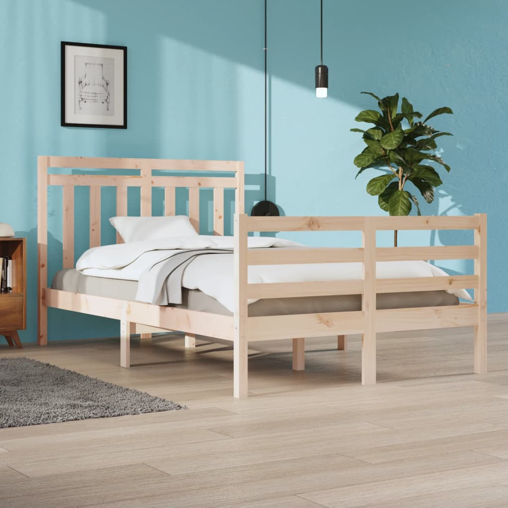 Solid Wood Bed Frame 120x200 cm - Durable & Stylish寝具于