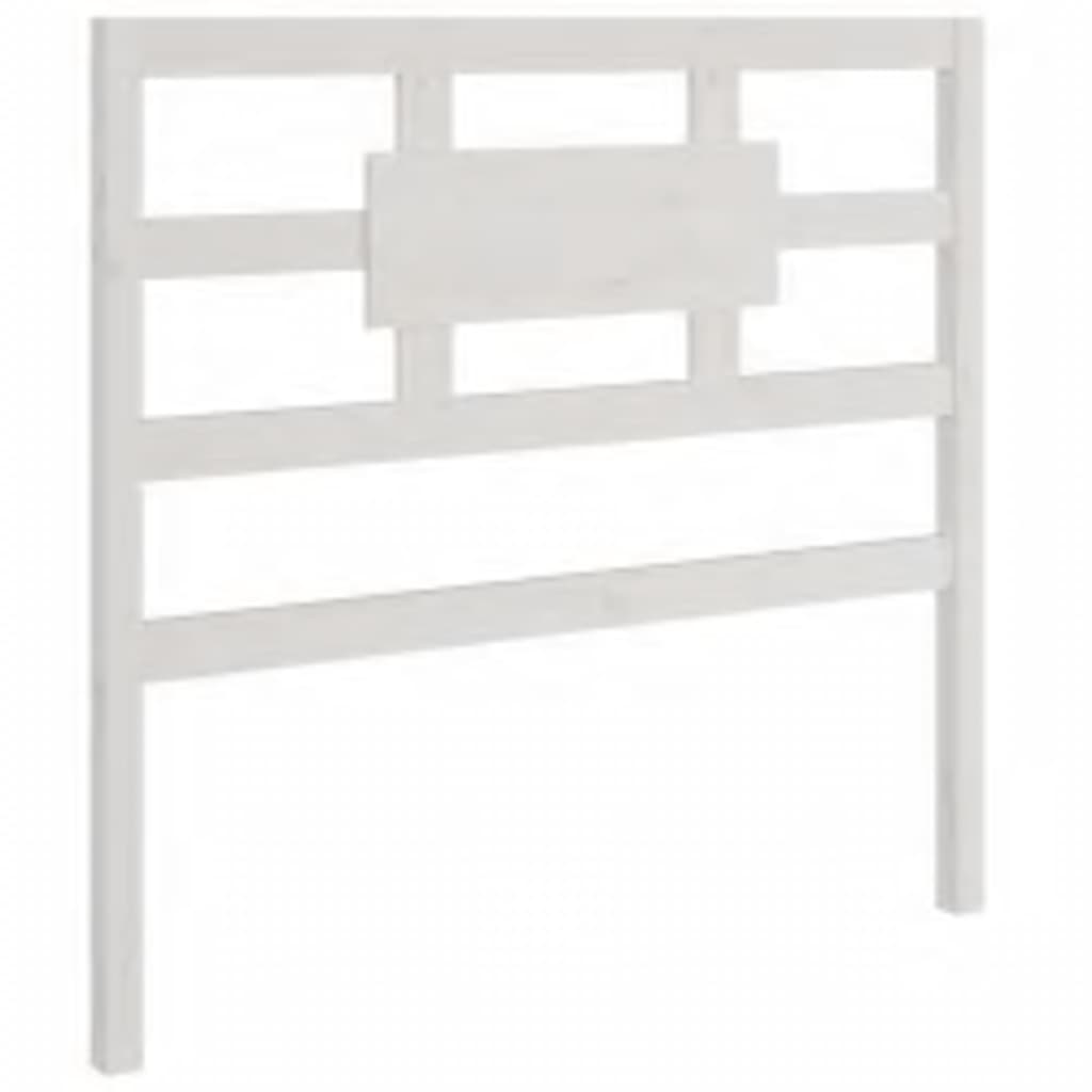 Solid Wood Bed Frame - White, 90x200 cm (No Mattress)