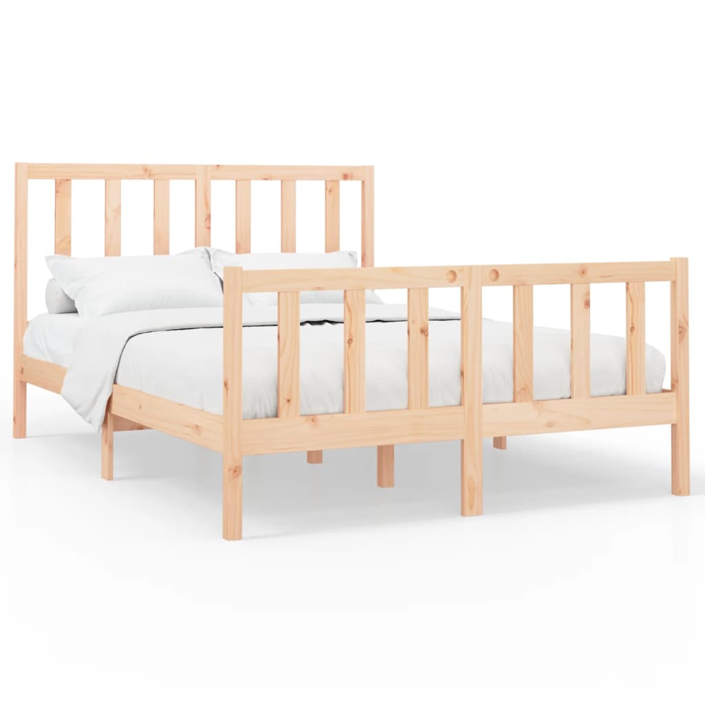 Solid Pine Bed Frame 120x200 cm - Durable Wood Design