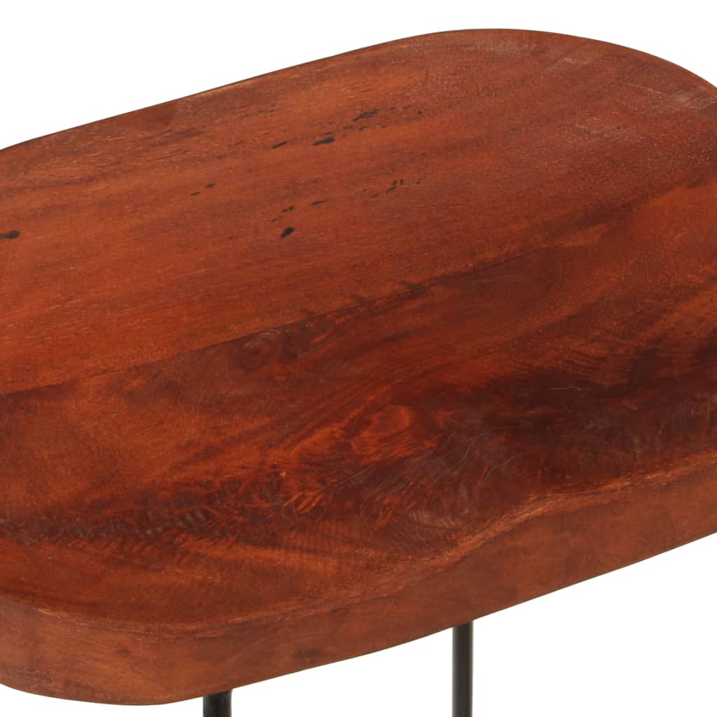 Gavin Bar Stools Set of 2, Solid Mango Wood, 45x38x53 cm