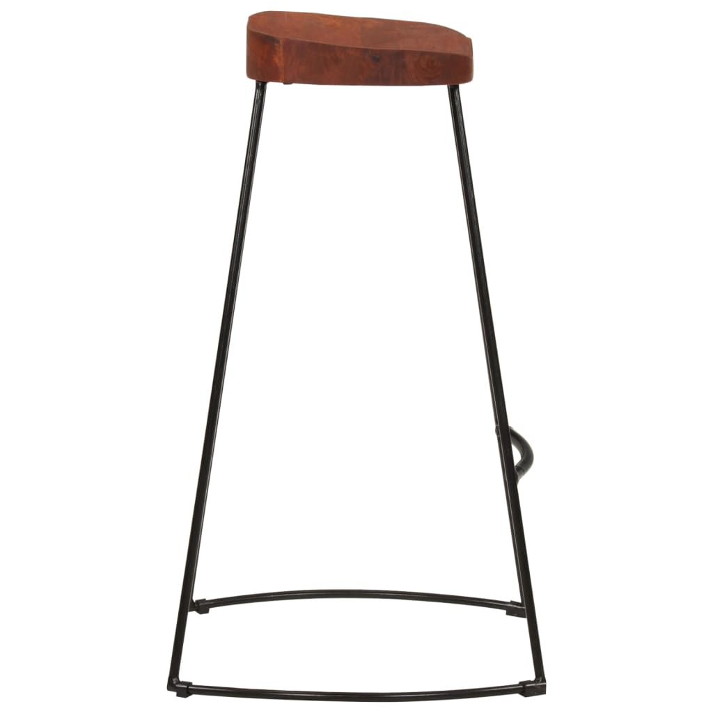 Gavin Bar Stools Set of 2 - Solid Mango Wood 50x40x78 cm