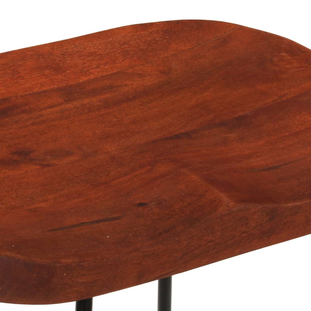 Gavin Bar Stools Set of 2 - Solid Mango Wood 50x40x78 cm