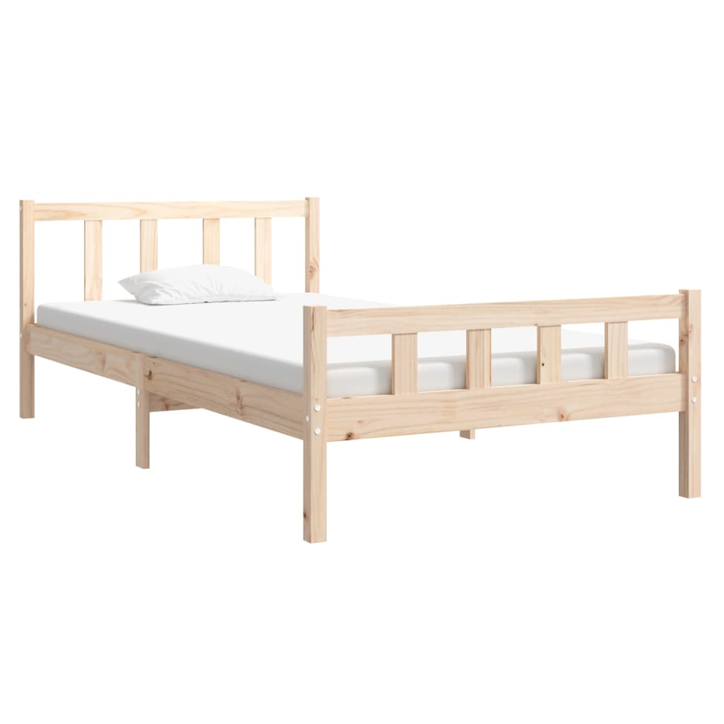 Solid Wood Bed Frame 100x200 cm - Durable, Stylish Design