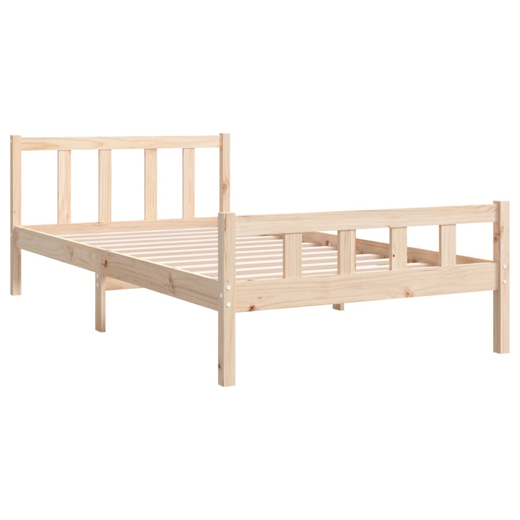 Solid Wood Bed Frame 100x200 cm - Durable, Stylish Design