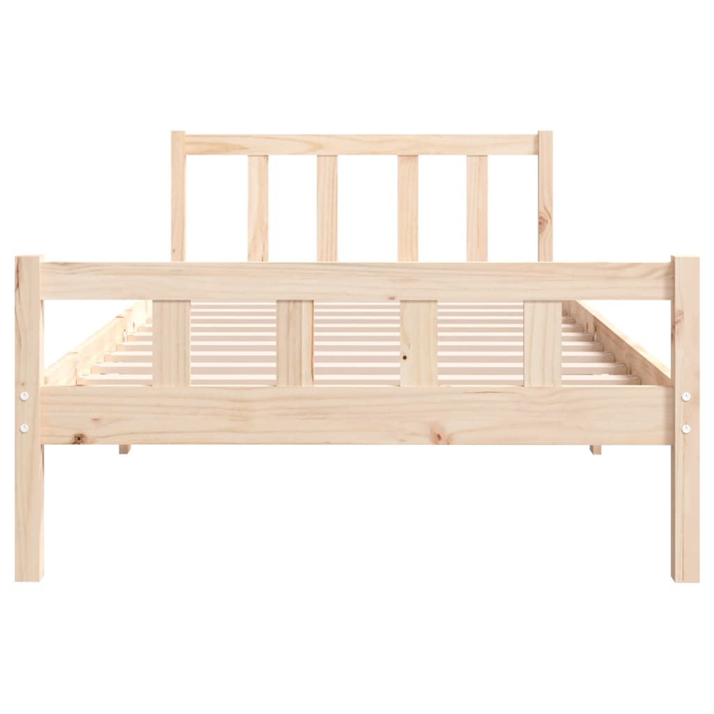 Solid Wood Bed Frame 100x200 cm - Durable, Stylish Design