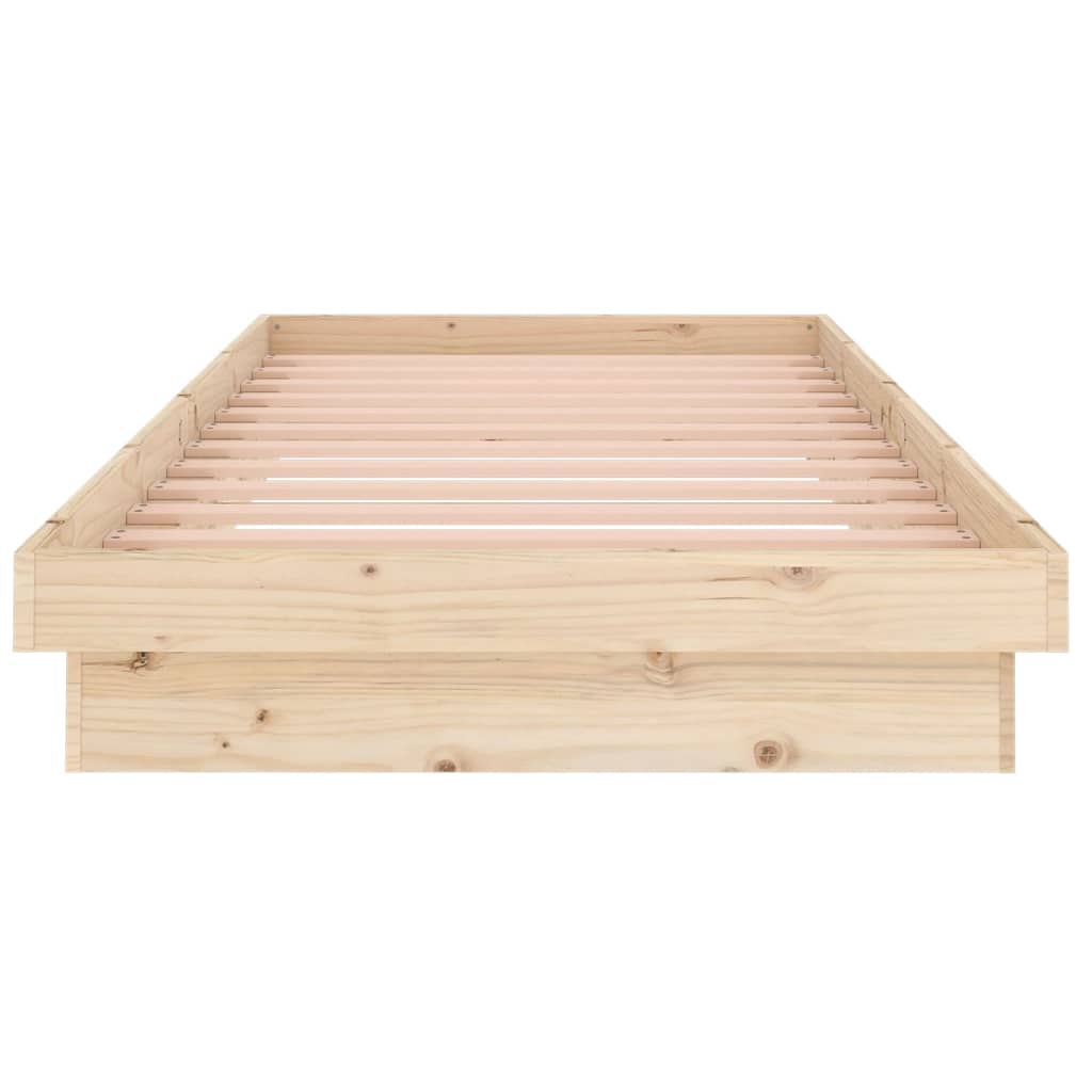 vidaXL Solid Wood Bed Frame 90x200 cm – No Mattress Included