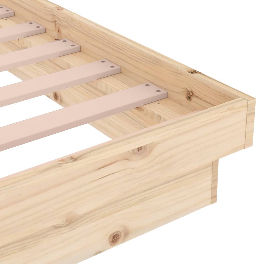 vidaXL Solid Wood Bed Frame 90x200 cm – No Mattress Included
