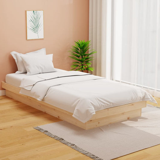 vidaXL Solid Wood Bed Frame 90x200 cm – No Mattress Included