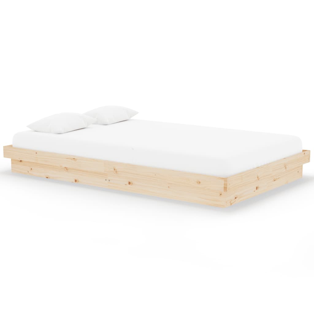 Solid Wood Bed Frame 120x200 cm - vidaXL (No Mattress)
