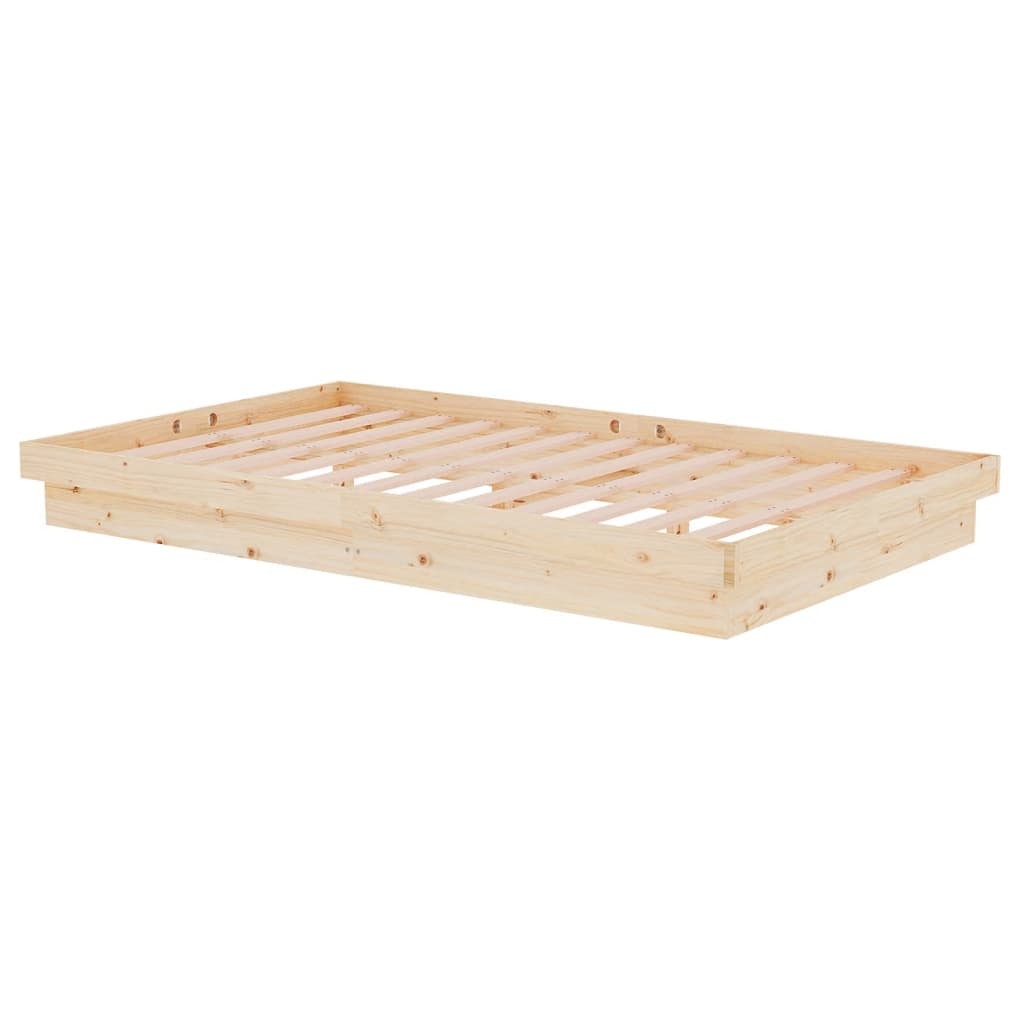 Solid Wood Bed Frame 120x200 cm - vidaXL (No Mattress)