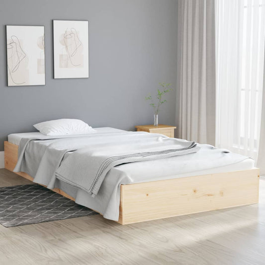 Solid Wood Bed Frame 100x200 cm - Sturdy, Elegant Design