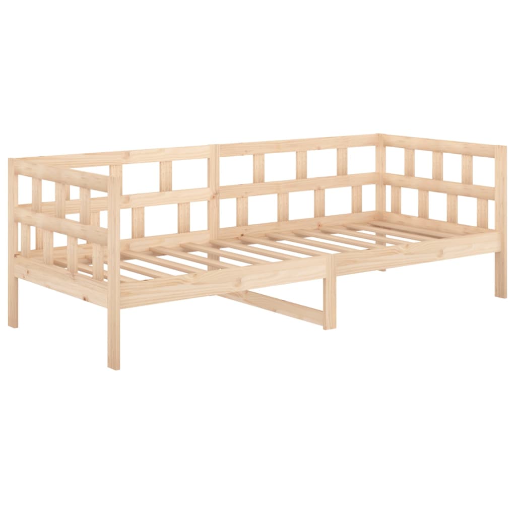 Solid Pine Wood Day Bed Frame 80x200 cm - Mattress Not Included