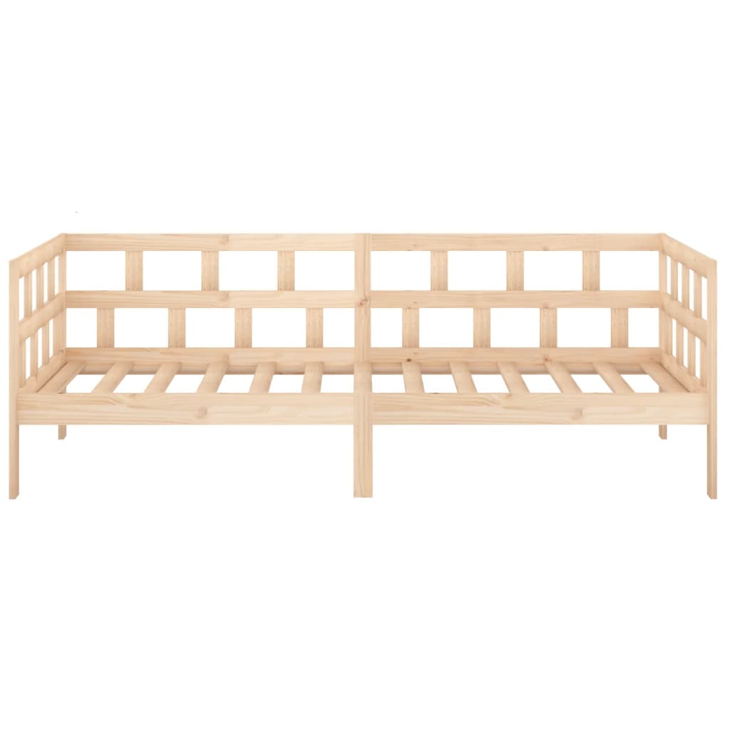 Solid Pine Wood Day Bed Frame 80x200 cm - Mattress Not Included