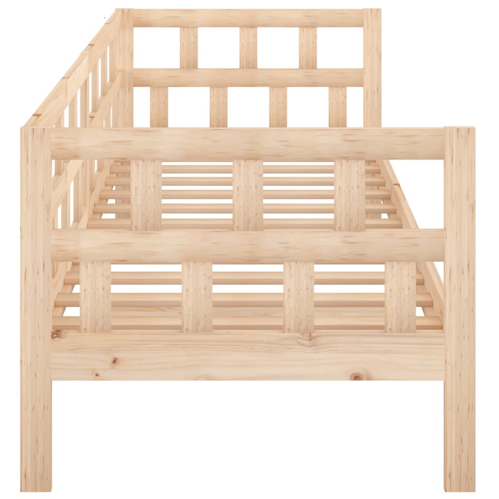 Solid Pine Wood Day Bed Frame 80x200 cm - Mattress Not Included