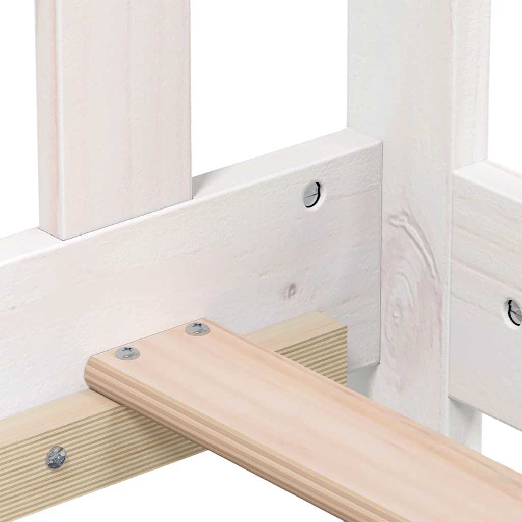 White Solid Pine Day Bed Frame 90x190 cm - Single Without Mattress