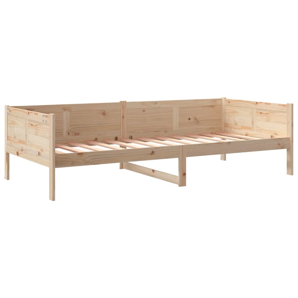 Solid Pine Wood Day Bed Frame 80x200 cm - Mattress Not Included