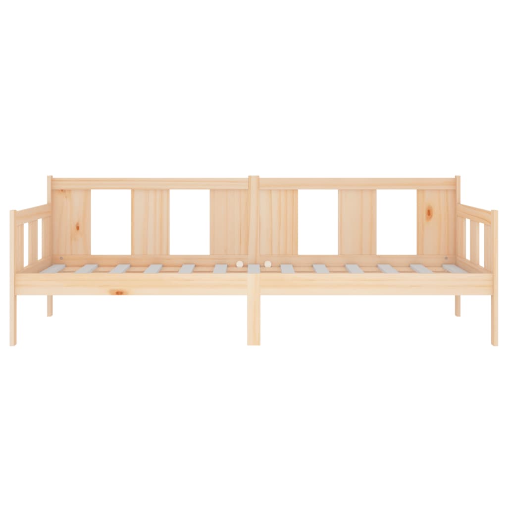 Solid Pine Wood Day Bed Frame 80x200 cm - Mattress Not Included