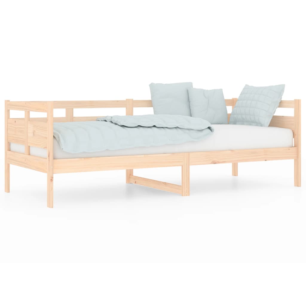 Solid Pine Wood Day Bed Frame 80x200 cm - No Mattress Included