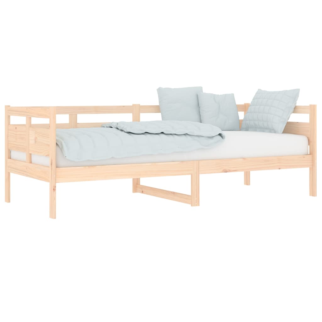Solid Pine Wood Day Bed Frame 80x200 cm - No Mattress Included