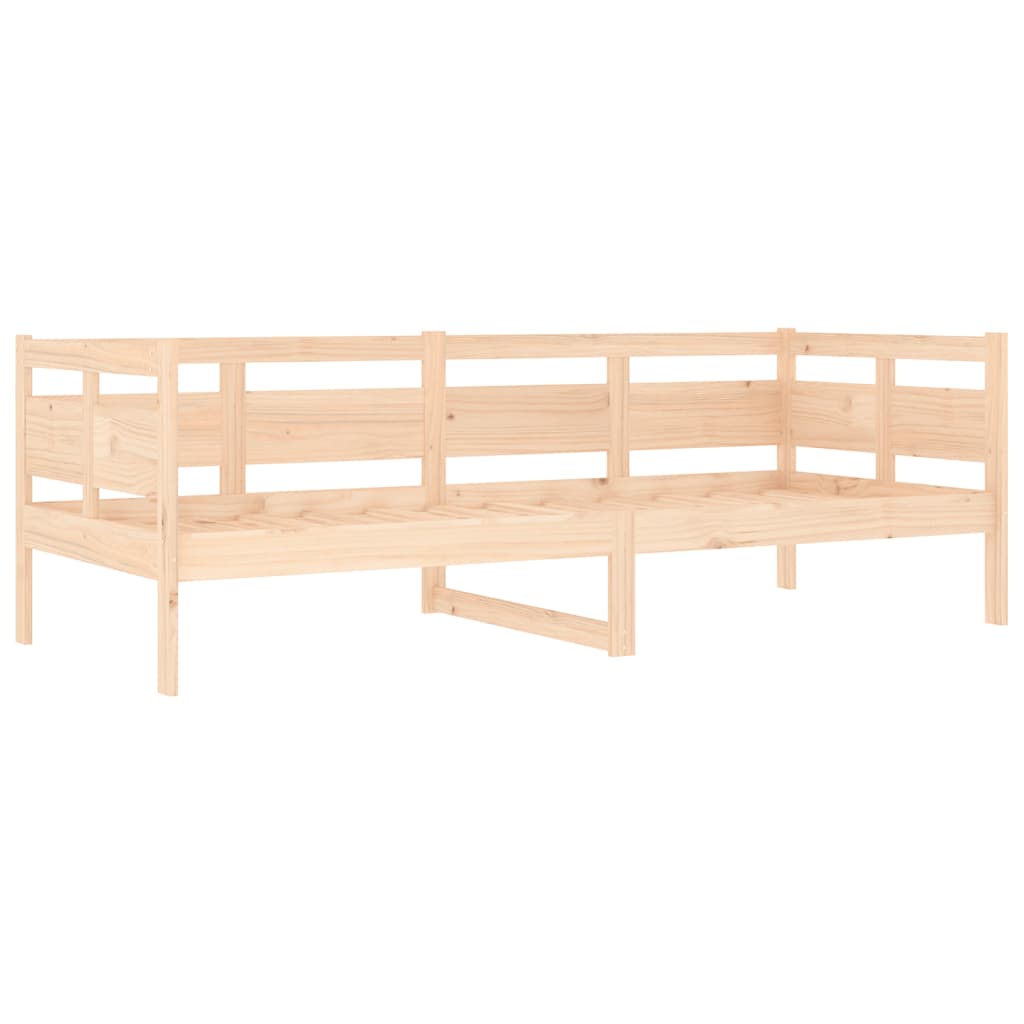 Solid Pine Wood Day Bed Frame 80x200 cm - No Mattress Included
