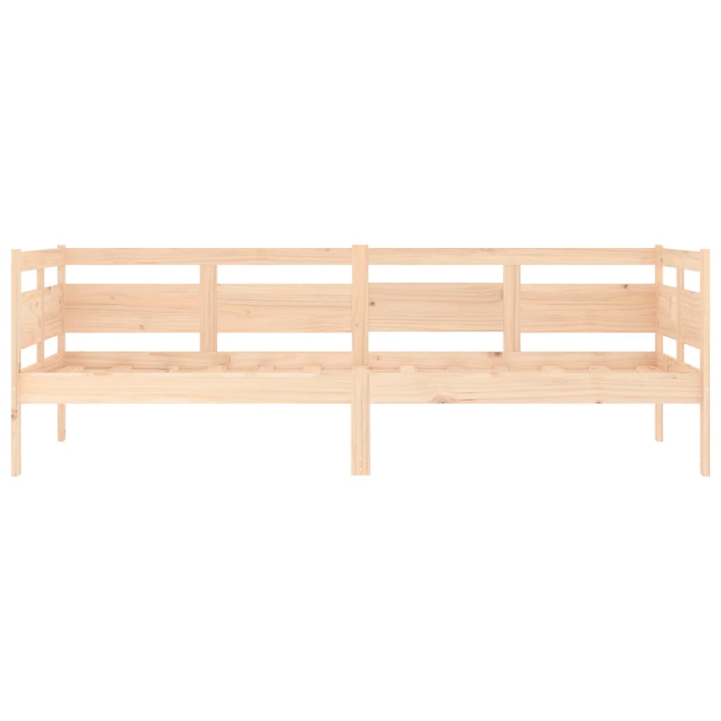 Solid Pine Wood Day Bed Frame 80x200 cm - No Mattress Included