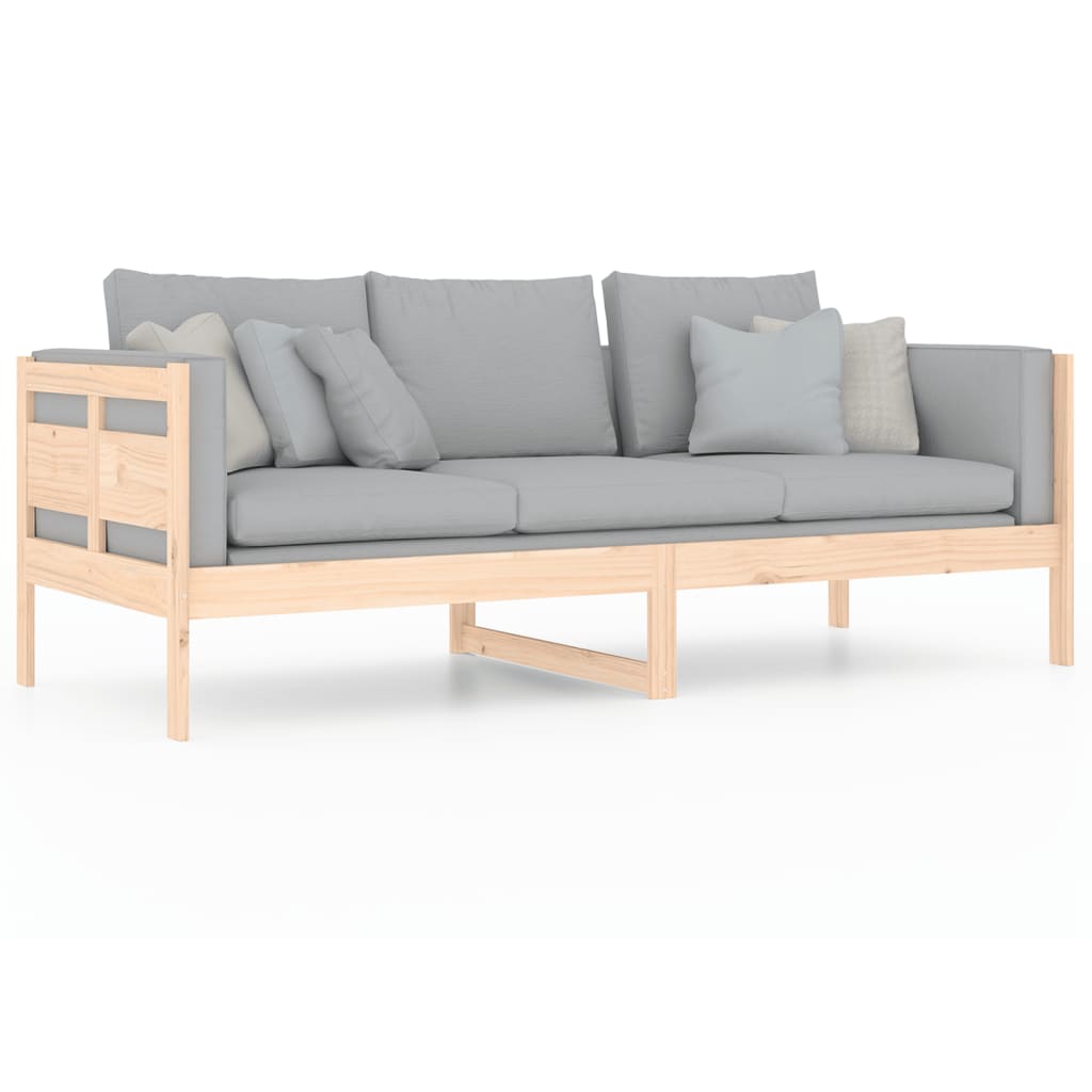 Solid Pine Wood Day Bed Frame 80x200 cm - No Mattress Included