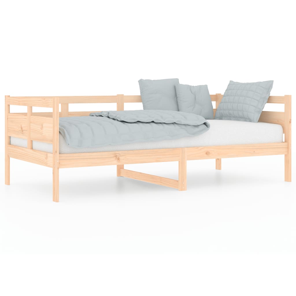 Solid Pine Wood Day Bed Frame, 90x190 cm, No Mattress Included