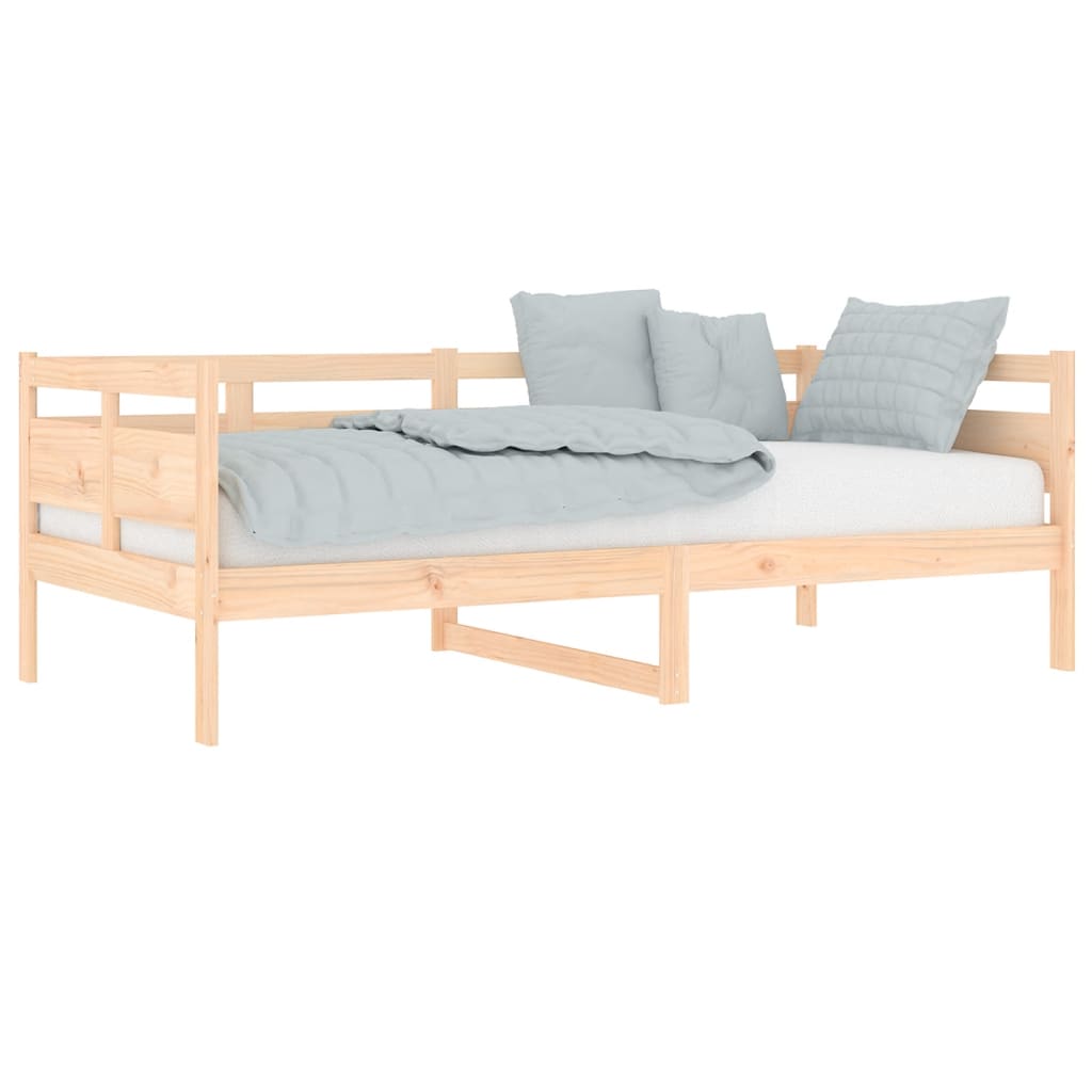 Solid Pine Wood Day Bed Frame, 90x190 cm, No Mattress Included