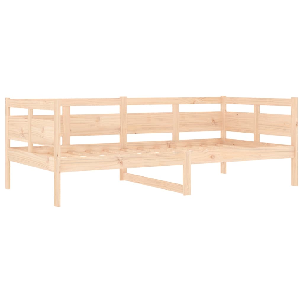 Solid Pine Wood Day Bed Frame, 90x190 cm, No Mattress Included