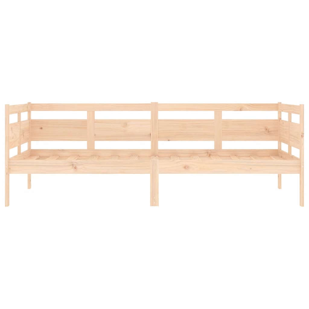 Solid Pine Wood Day Bed Frame, 90x190 cm, No Mattress Included
