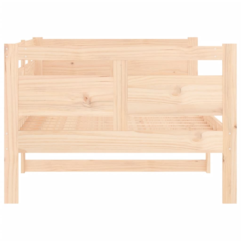 Solid Pine Wood Day Bed Frame, 90x190 cm, No Mattress Included